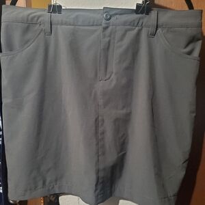 Eddie Bauer Skort Women's 14 Charcoal Grey For Casual Outdoor Performance